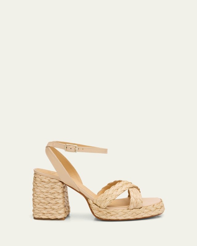 Valeriette Braided Canvas Espadrille Sandals